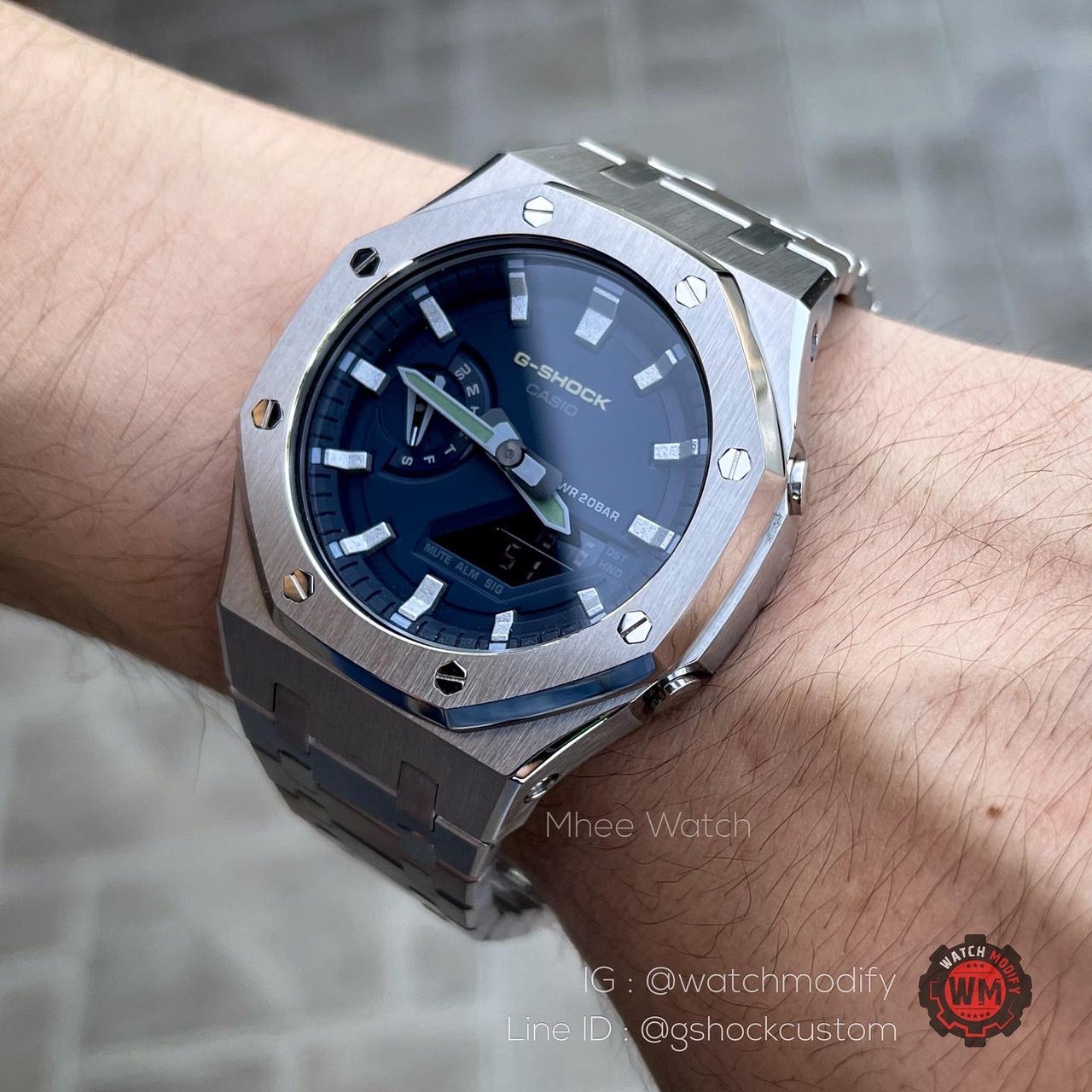 G-Shock AP Silver Blue Dial Gen3