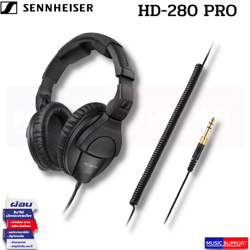 Sennheiser HD-280 PRO Dynamic Closed-Ear Headphones
