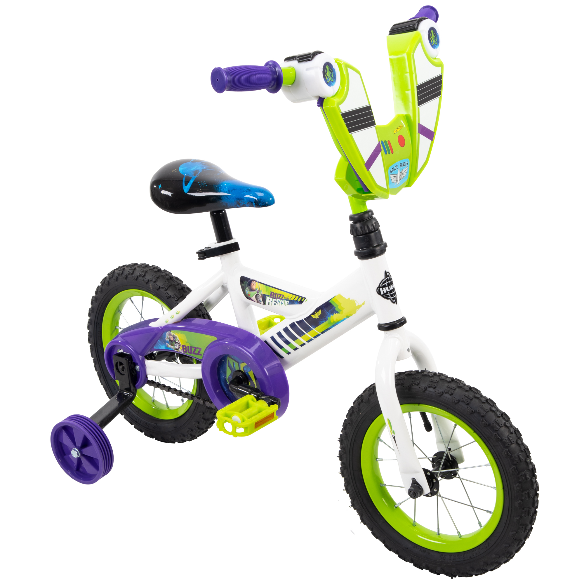 Huffy 12 Inch Disney Pixar Toy Story Buzz Lightyear จักรยานเด็ก 4 ล้อ ลายทอย สตอรี่ บัซ ไลท์เยียร์ ขนาด 12 นิ้ว