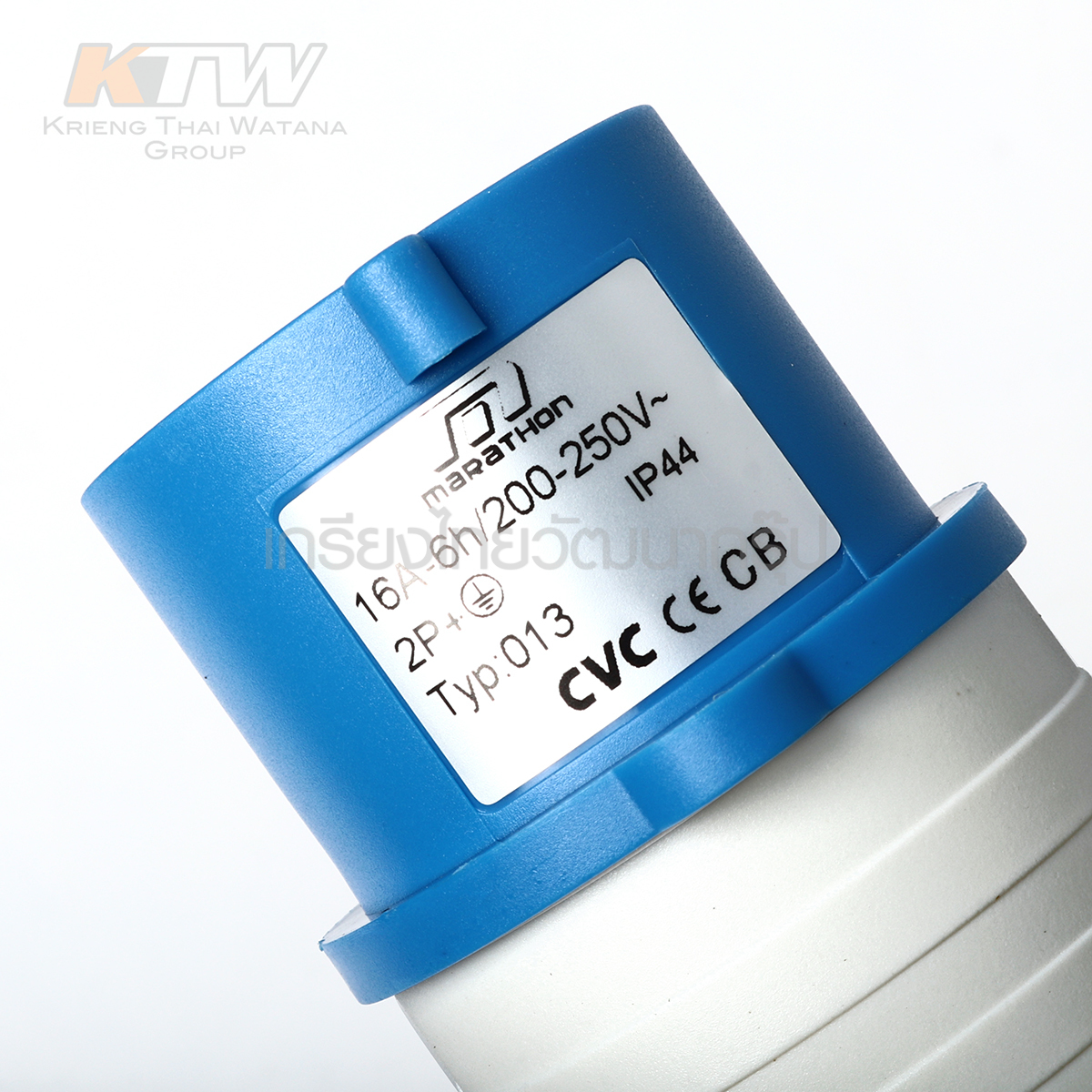 MARATHON ปลั๊กและเต้ารับอุตสาหกรรม เอ็นจิเนียริ่งพลาสติกที่ไม่ลามไฟ ทางตรง