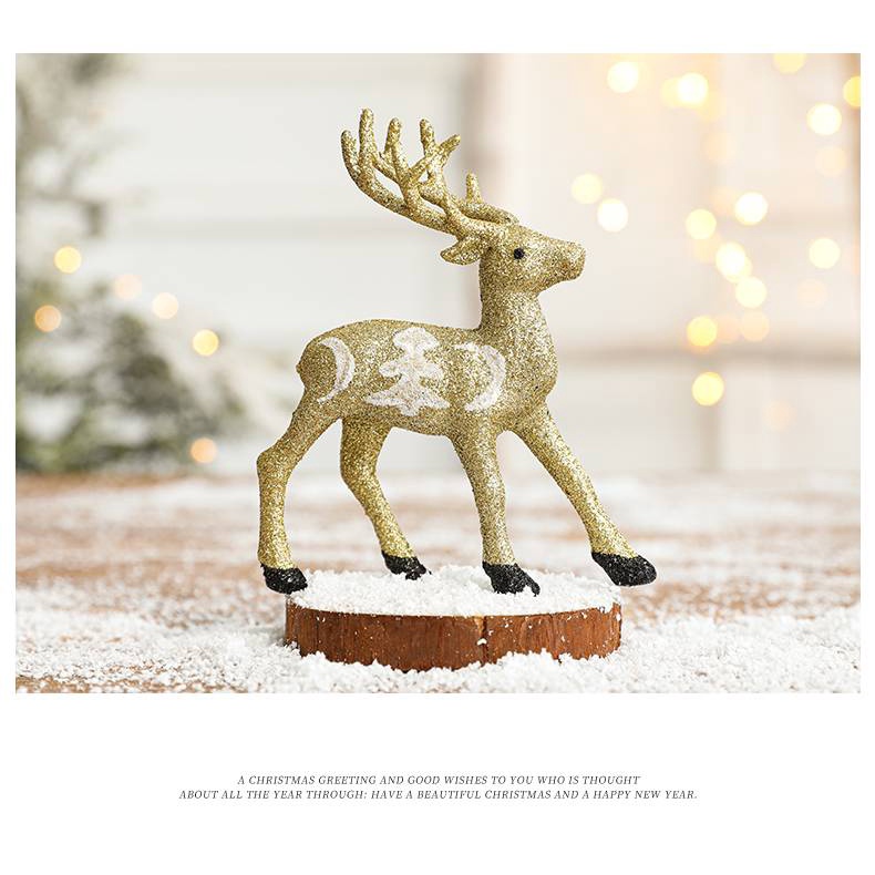 CT149B103 FAMITOSS กวางเรนเดียร์ ของแต่งคริสต์มาส กวาง ตกแต่งบ้าน Cristmas