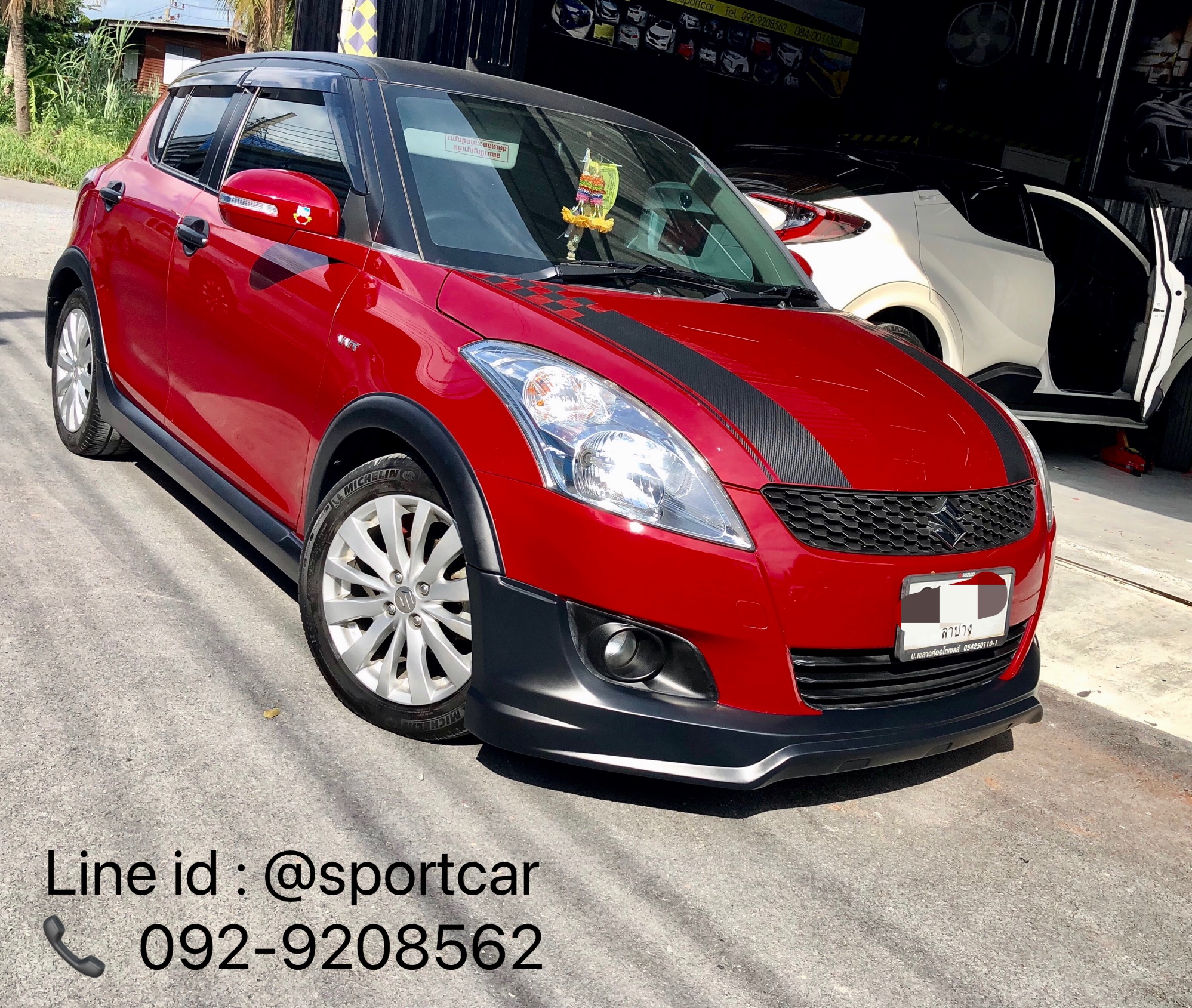 ชุดแต่ง swift 2012 2013 2015 Mini มีคิ้วล้อ ท่อคู่ สเกิร์ตรอบคัน suzuki swift แต่งสวย byแต่งรถTTS