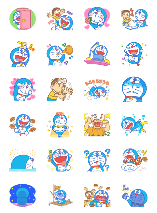 ขายสติกเกอร์ไลน์ โดราเอมอน สติกเกอร์เอฟเฟกต์