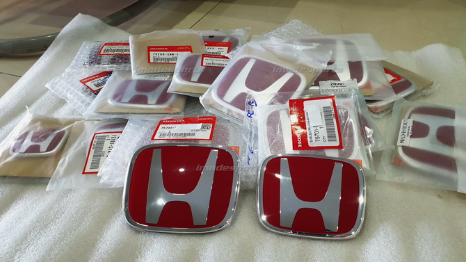 Logo Honda แดง Type R แท้ หน้าและหลัง