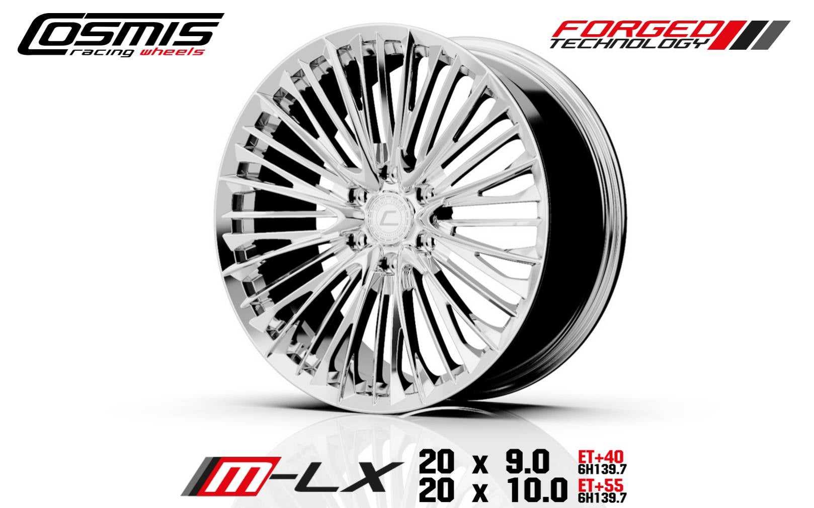 ล้อแม็ก Cosmis M-LX ผลิตพิเศษด้วยเทคโนโลยีการผลิต Forged