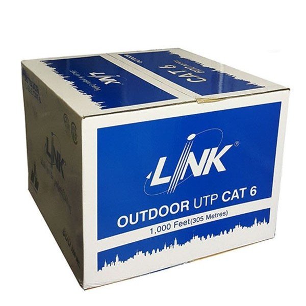US-9106MW ราคาสายแลนภายนอก สีดำ 305 เมตร แบบมีสลิงและสายไฟในตัว CAT6 CAT 6 UTP,PE OUTDOOR w/Drop wire & Power wire Black 305 M.*/Reel in Bx