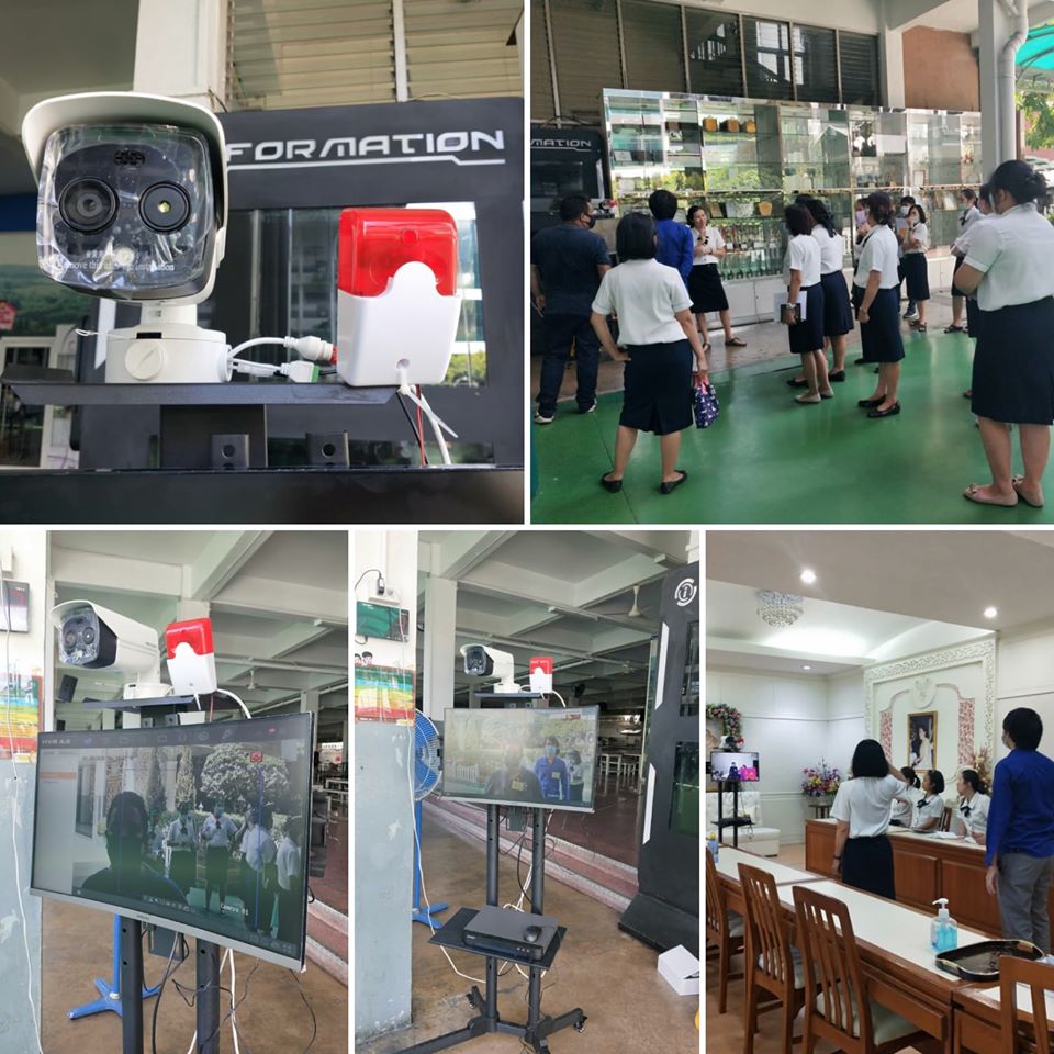 ชุดกล้องตรวจวัดอุณหภูมิร่างกาย Hikvision โซลูชั่นตรวจวัดอุณหภูมิร่างกาย ตรวจจับใบหน้าด้วยระบบ AI กล้องตรวจจับความร้อน Hikvision