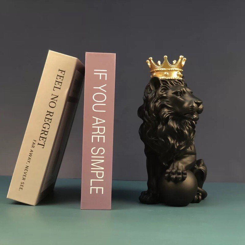 C1021B035 FAMITOSS ตกแต่งห้อง ตกแต่งบ้าน กระทิง หมาป่า สิงโต โมเดลเรซิ่น home decoration wolf lion bull ของแต่งห้อง