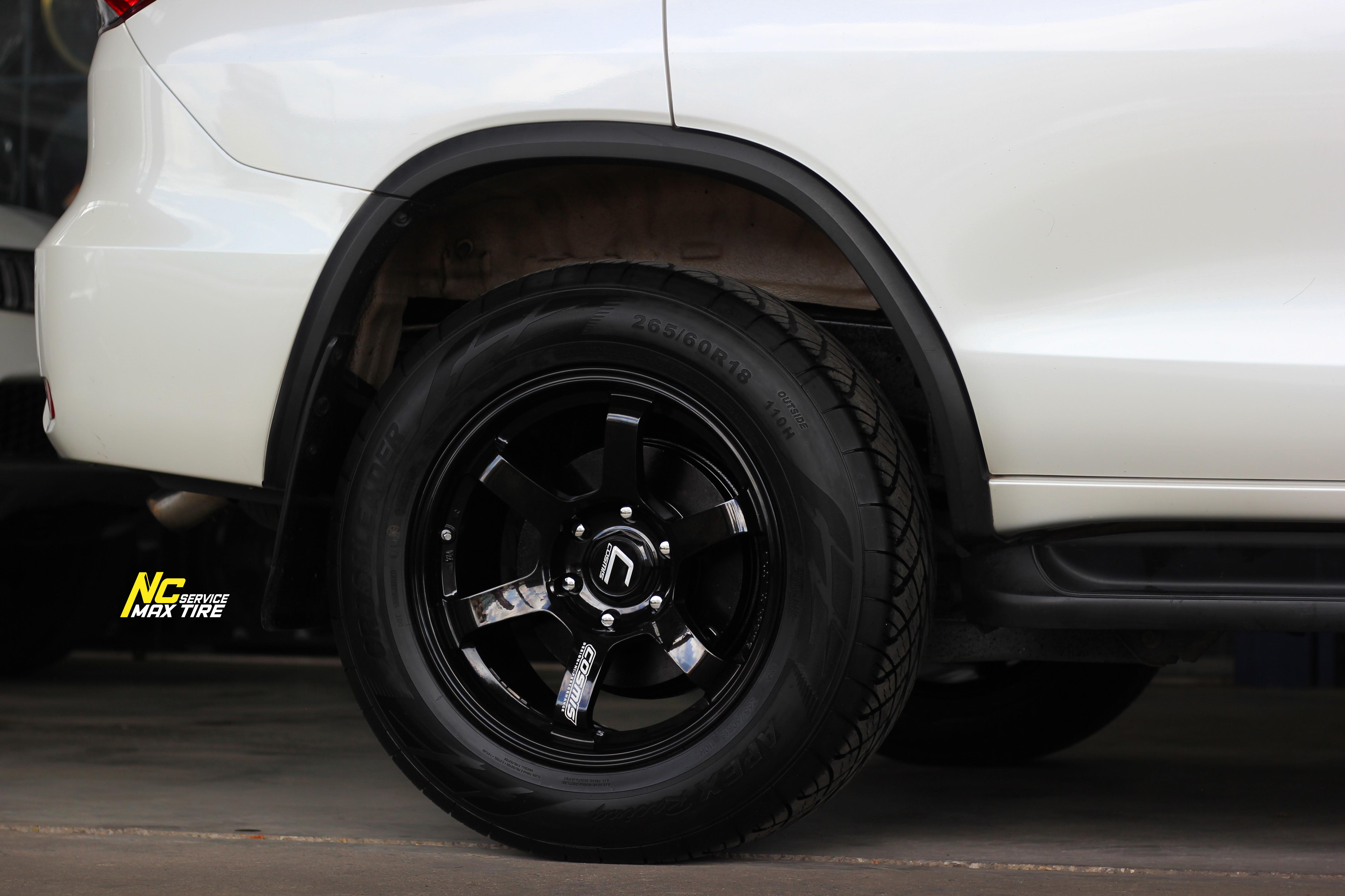 Toyota Fortuner / SUV / ล้อแม็กสำหรับกระบะ / ล้อแม็กขอบ18 / RG-06SR / 18x9.0 6H139.7 ET0 / ล้อแม็กสีดำเงาทั้งวงCNCหยอดตัวหนังสือขาว / ล้อแม็กสวยๆ / SUV PPV / NC / NCล้อแม็ก