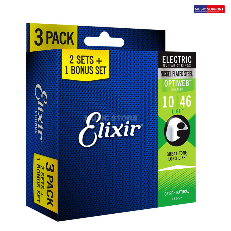 สายชุดกีต้าร์ไฟฟ้าElixir E.OW.LT.010-3 Set Pack #16552