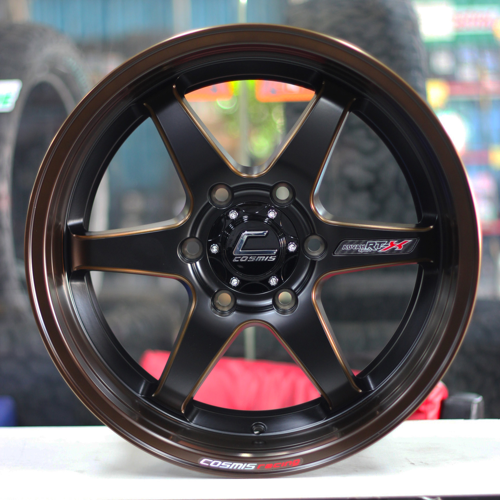 ล้อแม็กขอบ18 / Cosmis / RT-X / Custom Color / ล้อแม็กสีกาแฟ / 18x9.5 6H139.7 ET15