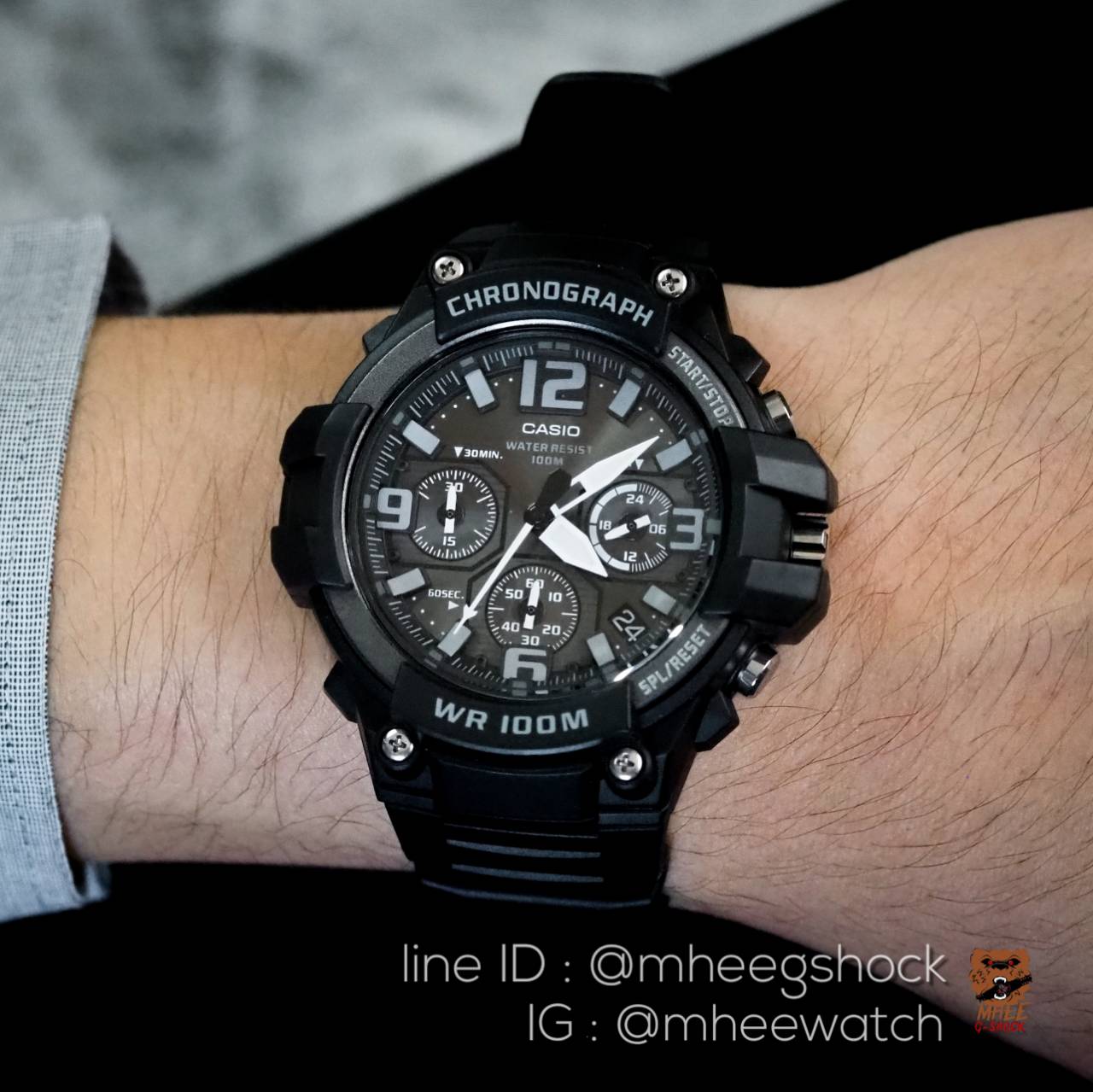 Casio รุ่นนักบิน สีดำ ของแท้ ประกันศูนย์