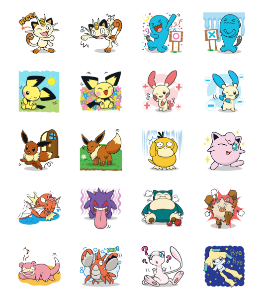 ขายสติกเกอร์ไลน์ Pokémon