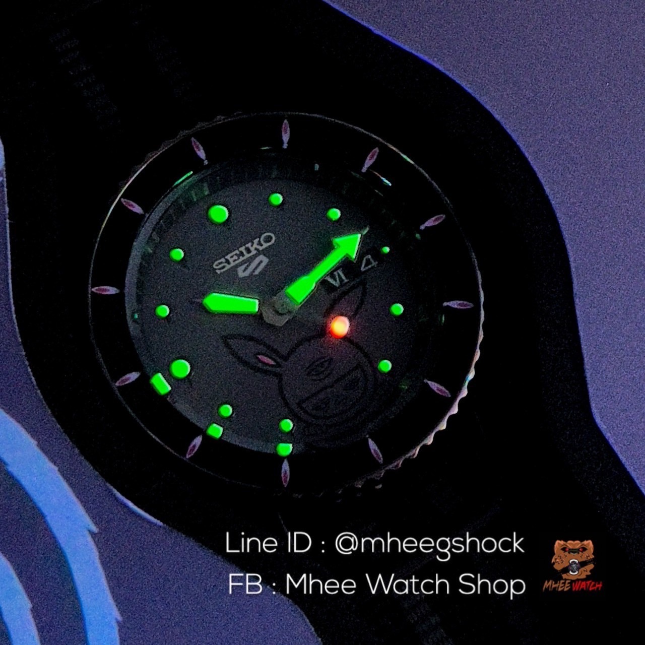 Seiko 5 Sport Automatic Alex Face Black IP Limited 500เรือนในโลก รุ่น SRPG97K