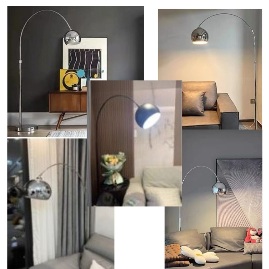 CT168A103 SOTMIA โคมไฟ โคมไฟตั้งพื้น โคมไฟสีเงิน โคมไฟโมเดิร์น