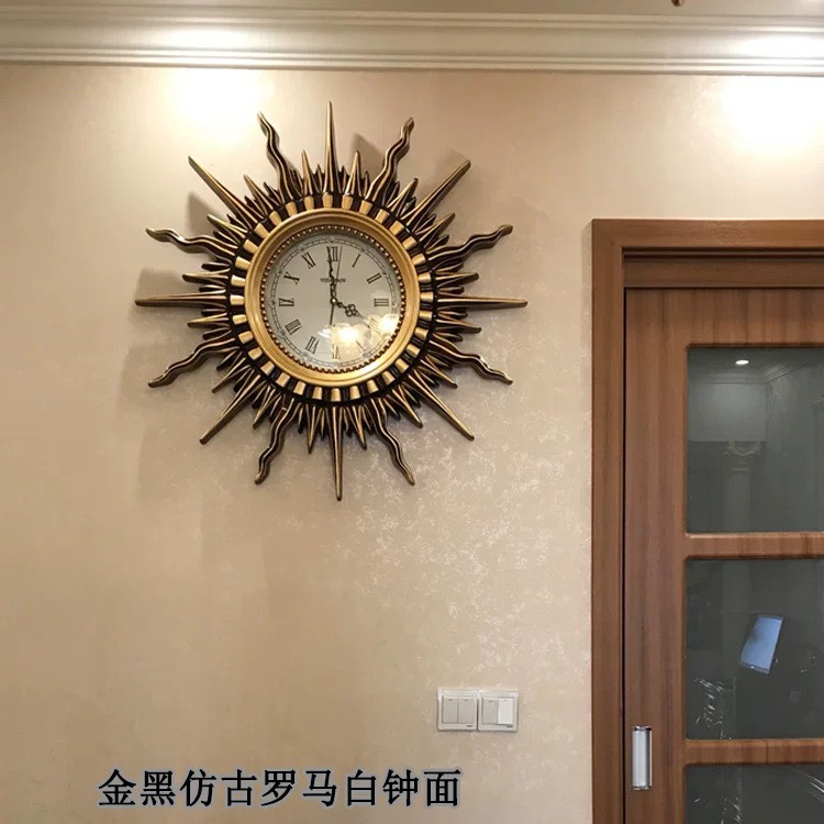 CT025C007 INTERY นาฬิกาพระอาทิตย์ นาฬิกา นาฬิกาติดผนัง นาฬิกาแต่งห้อง นาฬิกาเสริมดวง นาฬิกาสวย wall clock sun style