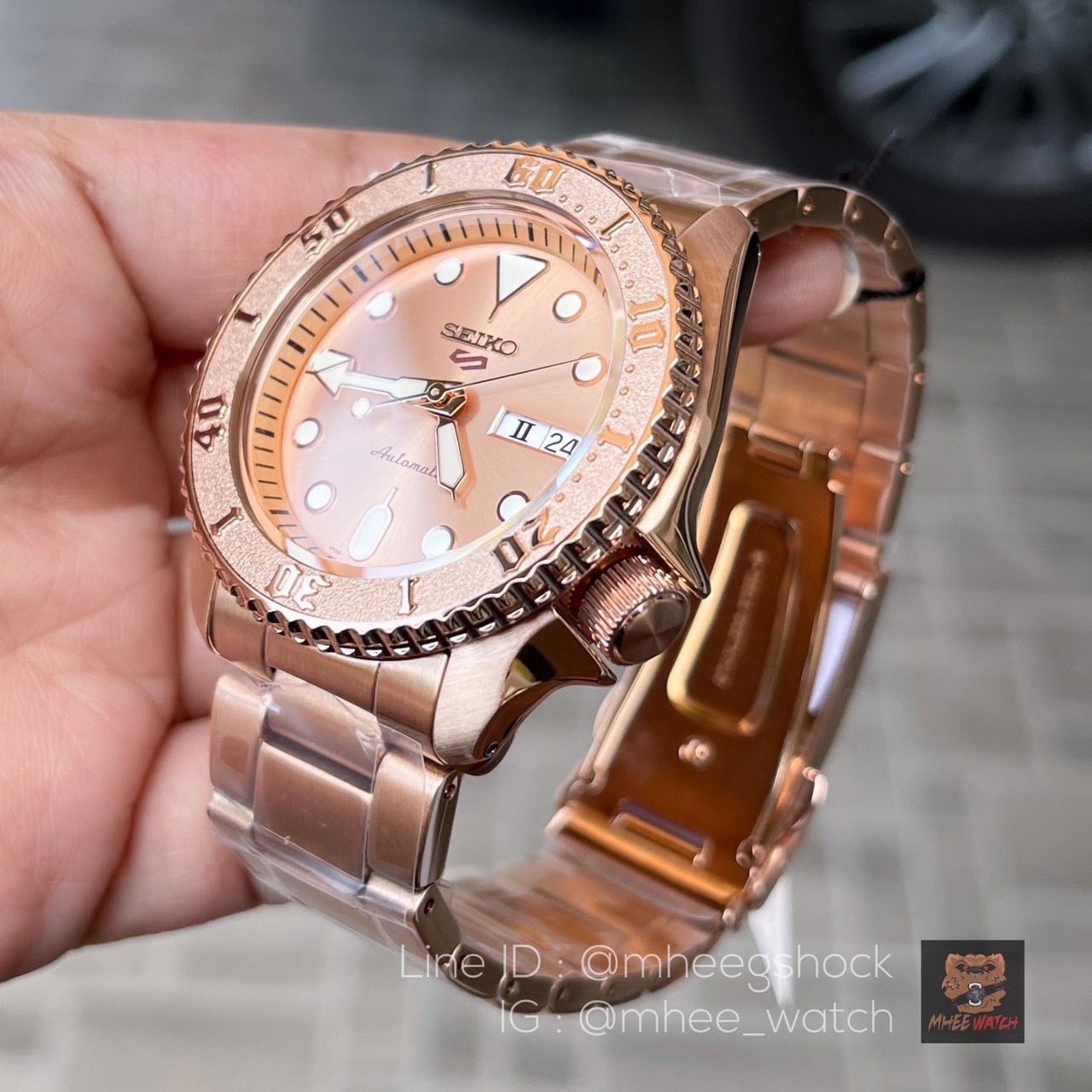 New Seiko5 Sports Rose Gold