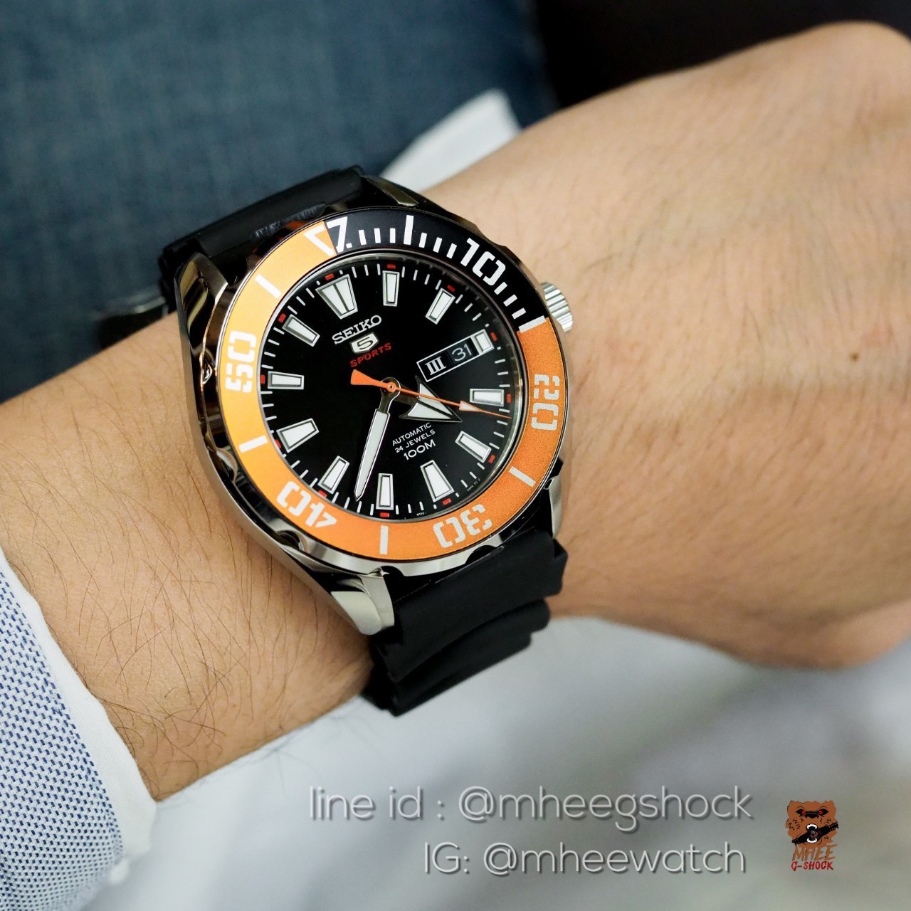 Seiko Mini Monster Black Orange