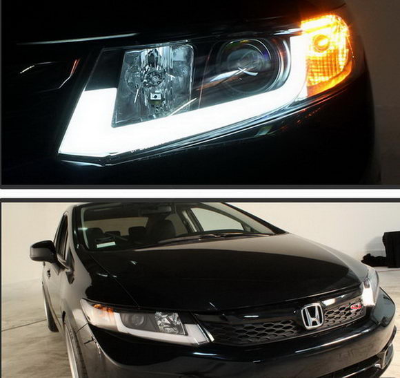 โคมไฟหน้า Projectoer EagleEyes style พร้อม Barlight V3