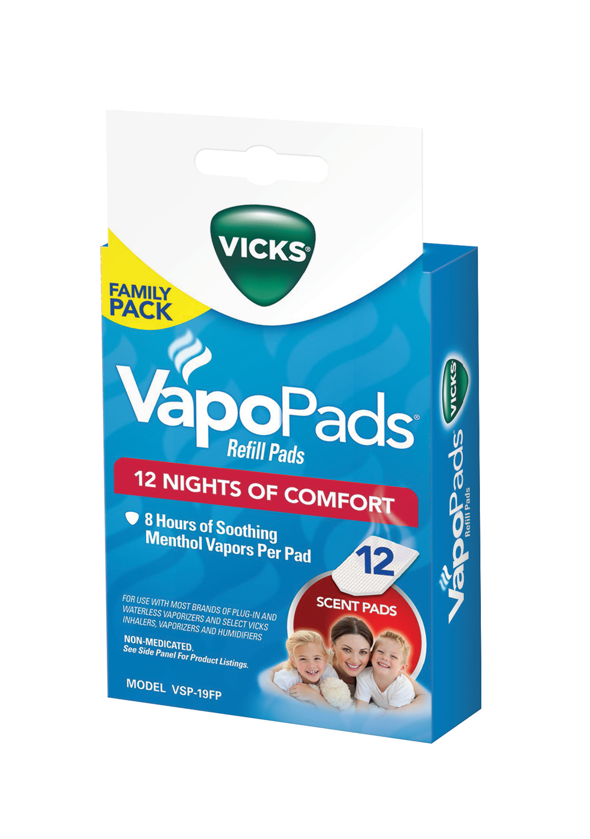 Vicks VapoPad แผ่นรีฟิล สำหรับใส่เครื่อง Vicks กลิ่น Menthol