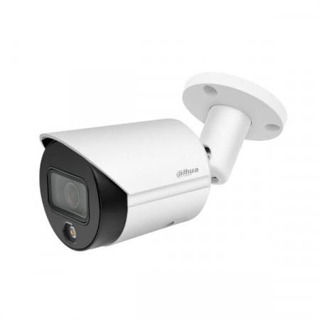 Dahua DH-IPC-HFW2239SP-SA-LED-S2 2MP Lite Full-color Fixed-focal Bullet Network Camera, Built-in MIC, IP67, Micro SD card