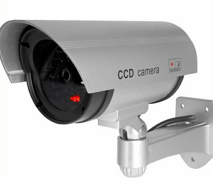 กล้องวงจรปิดหลอก Fake CCTV Camera ใช้ประดับตกแต่งบ้าน กันขโมย ใช้ถ่าน AA 2 ก้อน