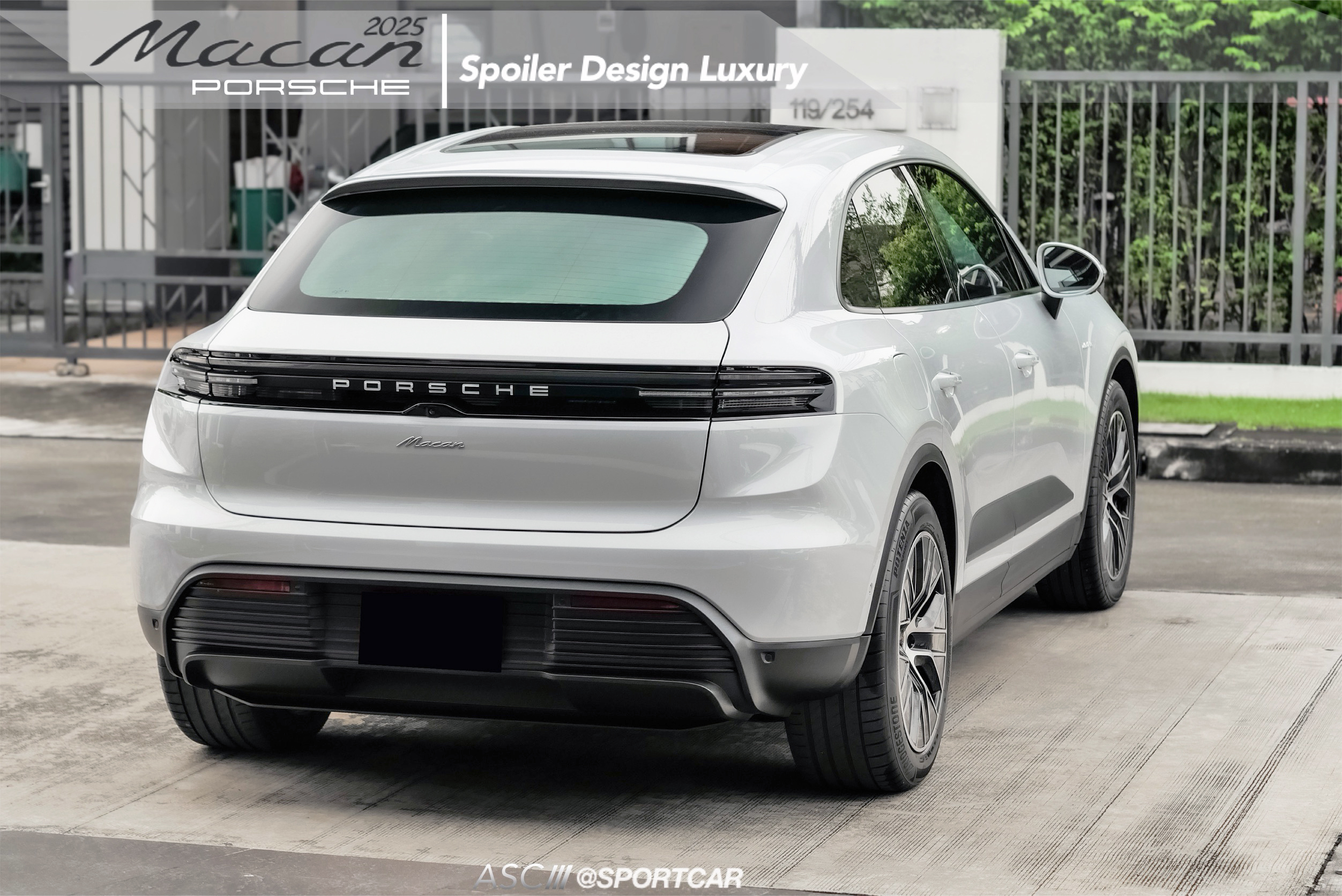 สปอยเลอร์แนบ Porsche Macan EV 2025 - สปอยเลอร์ ตามสั่ง Custom made