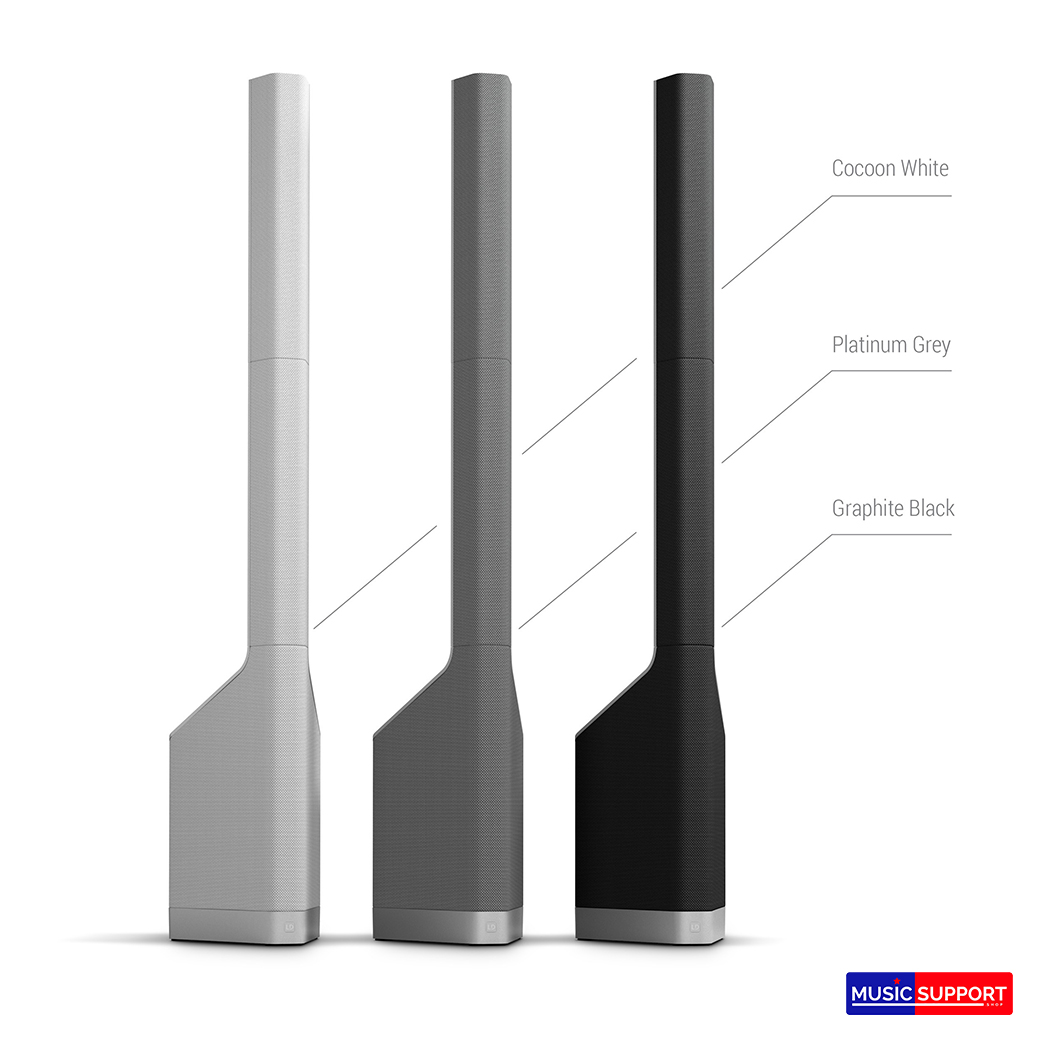 LD Systems MAUIP900B Powered Column PA System by Porsche Design Studio in Graphite Black