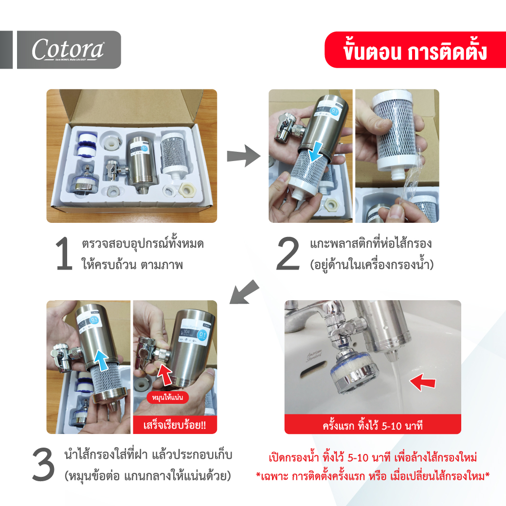 เครื่องกรองน้ำดื่ม 0.1 ไมครอน