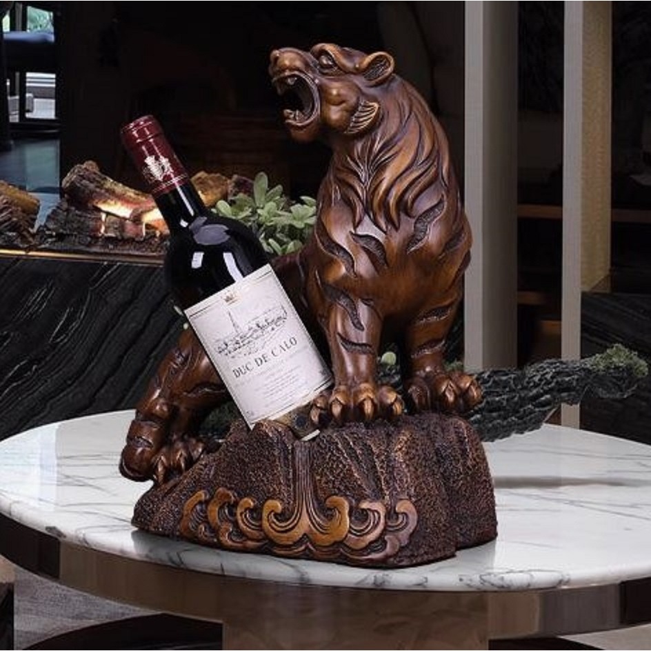 CT227D128 HOMMY ที่วางขวดไวน์ลายไม้ ของขวัญขึ้นบ้านใหม่ ของขวัญขึ้นบ้านใหม่