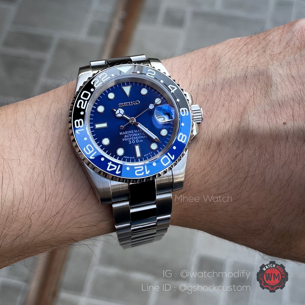 Seikomod Batman Beyond Blue Dial New Arrival Bezel Ceramic