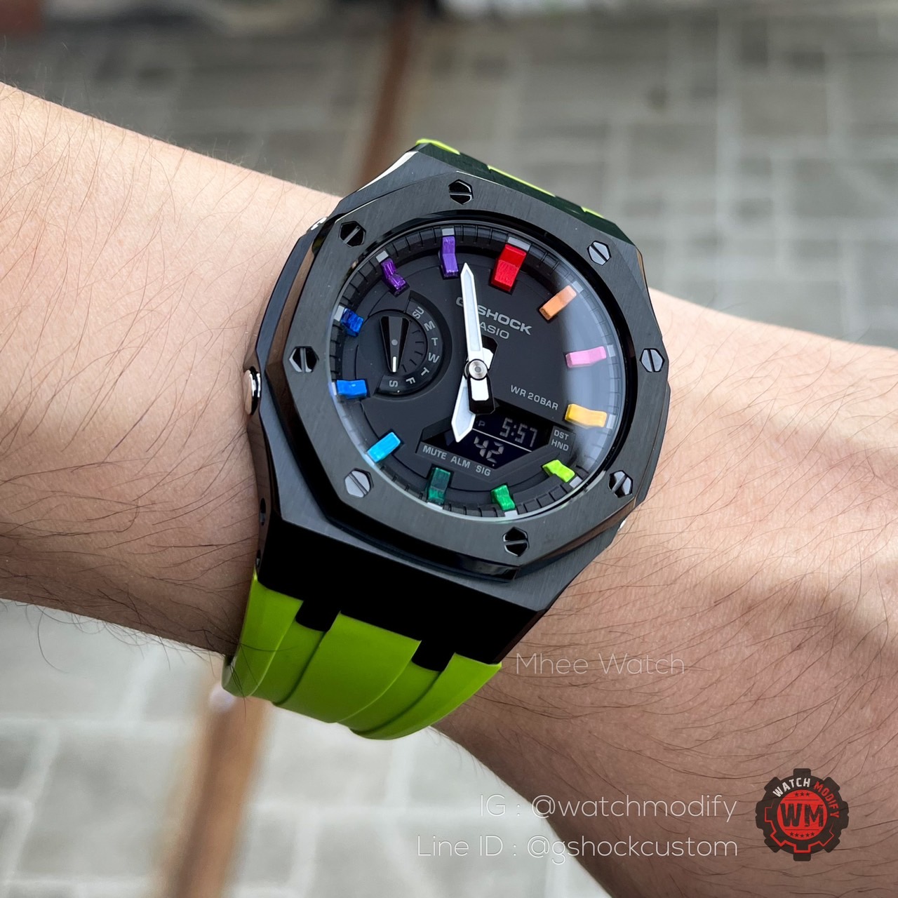G-Shock AP Style Aventador Green Rubber Gen3