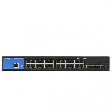 Linksys LGS328C 24-Port Managed Gigabit Ethernet Switch with 4 10G SFP+ Uplinks, Mountable Rack 1 U