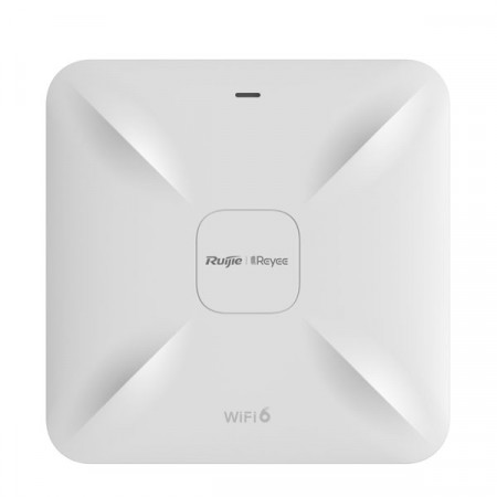 Reyee RG-RAP2260(E) Wi-Fi 6 AX 3200Mbps Dual-band Ceiling Access Point, Dual Gigabit LAN uplink ports, Support PoE and local Power supply, Ruijie Cloud app management
