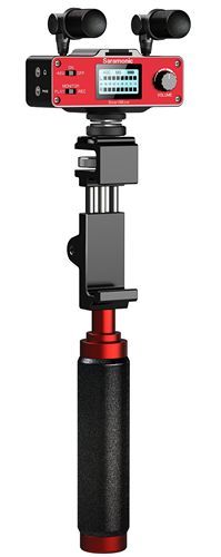 Saramonic SmartMixer มิกเซอร์รวมเสียงไมโครโฟน TRS 3.5มม. 2 ช่อง พร้อมสายไมโครโฟนหนีบปกเสื้อมินิ XLR ใช้ได้กับ iOS, Android