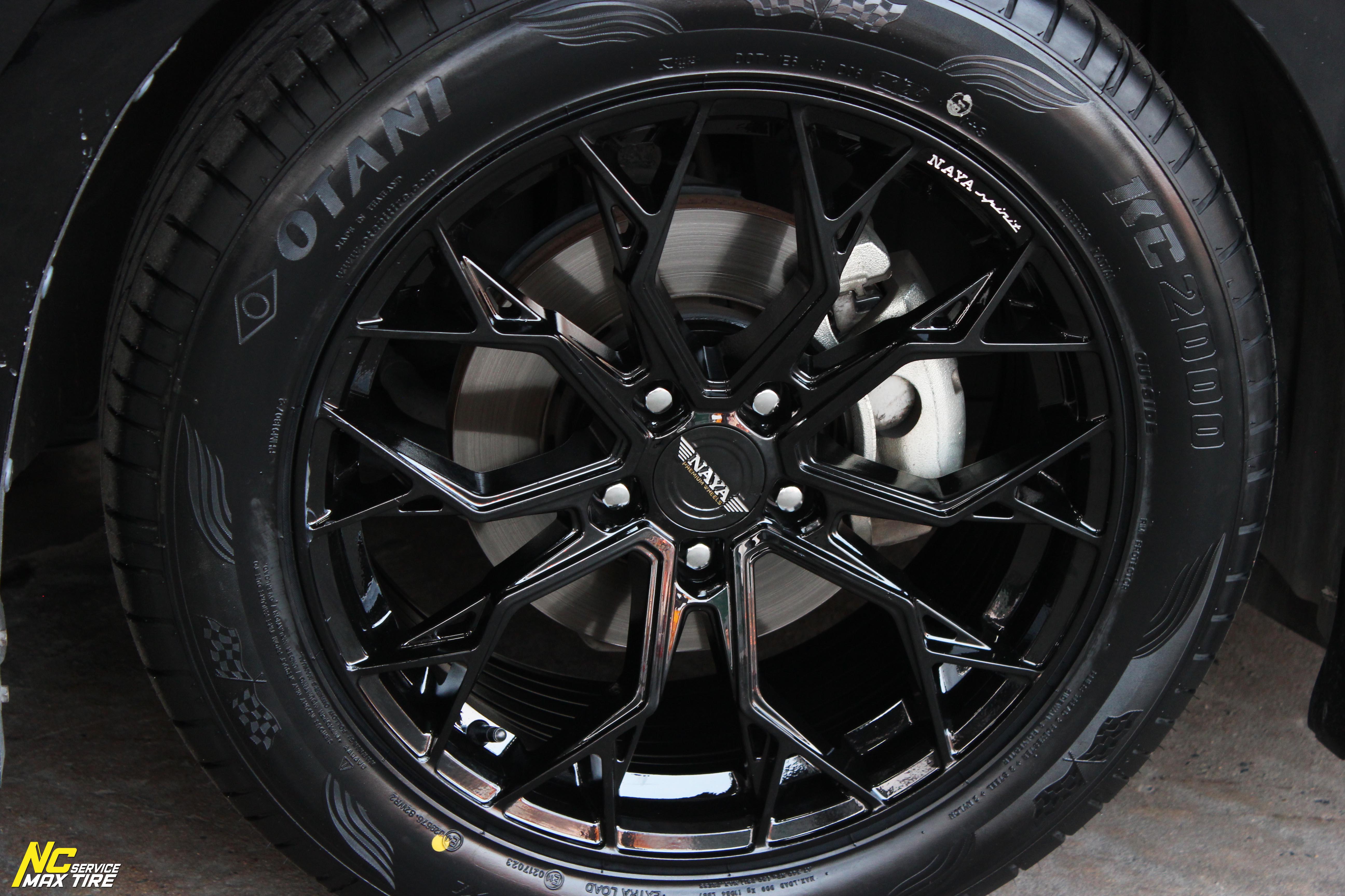 Toyota Alphard / รถตู้ / ล้อแม็กสวยๆ / ล้อแม็กขอบ18 / NAYA / Alpha-3 / 18x8.0 5H113 ET38 / ล้อแม็กสีดำเงาทั้งวง / NC