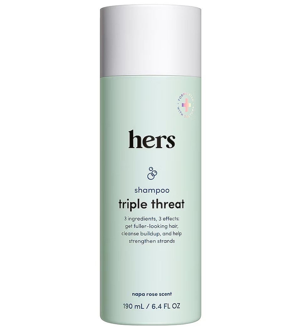 hers Triple Threat Shampoo แชมพูสระผม ข่วยผมหนาและมีน้ำหนักมากขึ้น