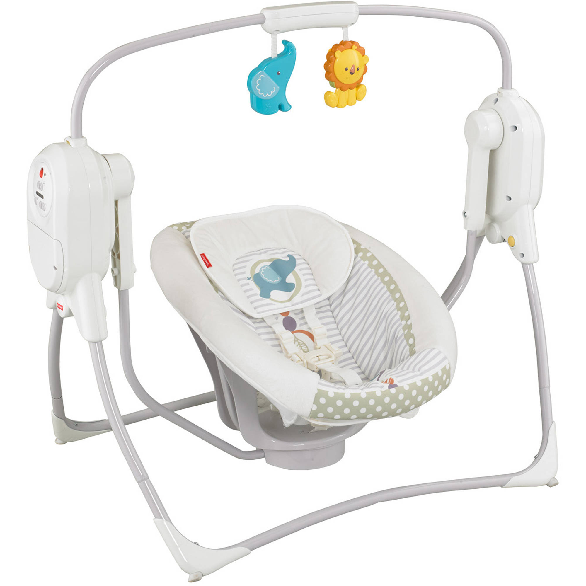Fisher Price Spacesaver Cradle & Swing Circles and Stripes เปลสวิง เปลไกวอัตโนมัติ เปลอู่อัตโนมัติ