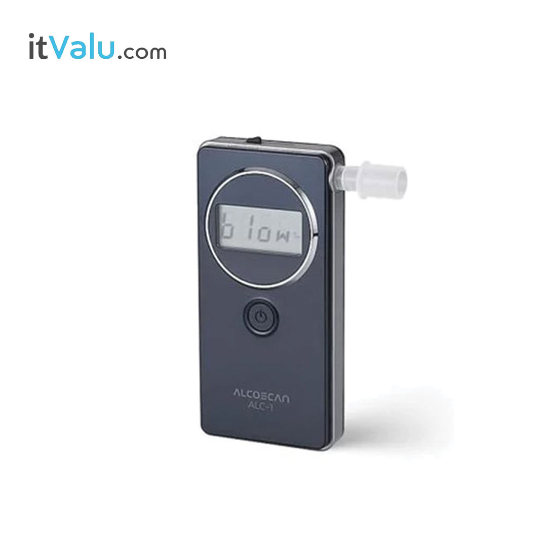เครื่องวัดแอลกอฮอล์จากลมหายใจ ALCOSCAN รุ่น ALC-1 (มีใบเซอร์) ระบบทำงานแบบ Fuel Cell Sensor Technology สัญญาณเสียงบอกสถานการณ์ใช้งาน 3 ระดับ ขนาด 105 x 50x15 มม. รับประกันศูนย์ไทย 1 ปี ( แถมหลอดเป่า 5 หลอด )