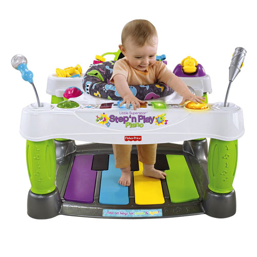 Fisher Price Little Superstar Step n Play Piano โต๊ะกิจกรรมและเก้าอี้หัดเดิน