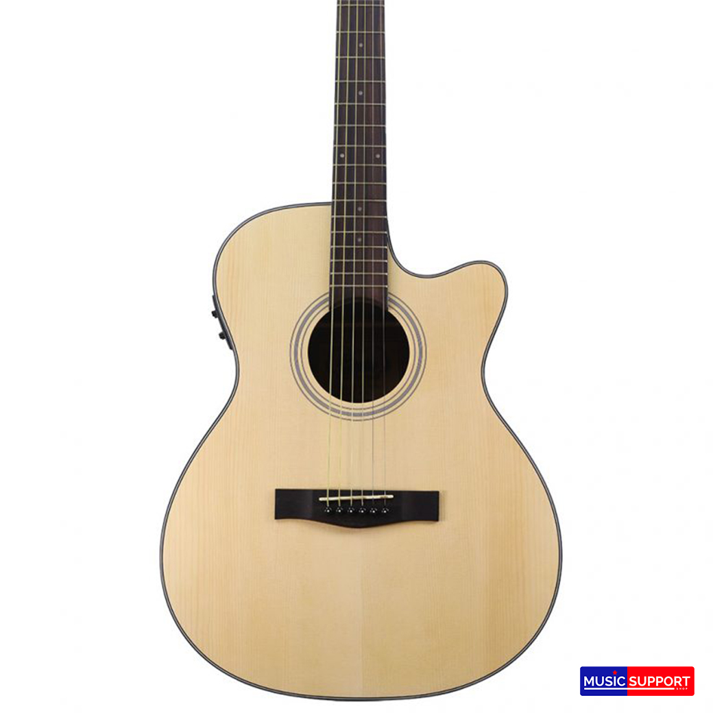 กีต้าร์โปร่งไฟฟ้า Gusta OM2CE