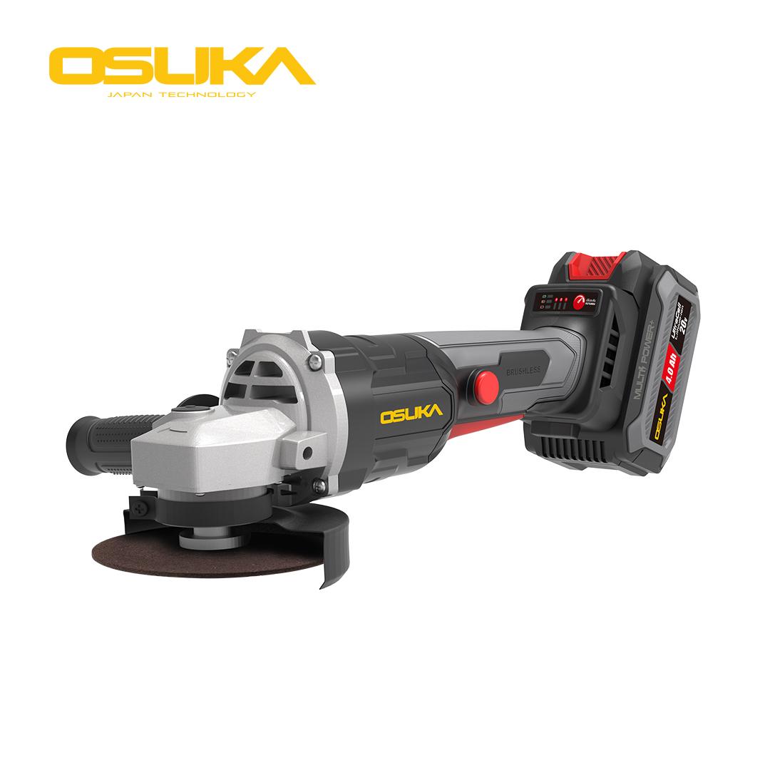 OSUKA ชุดสว่าน รุ่น OCHD802-D2 +เครื่องจียร ไร้สาย ไร้แปรงถ่าน รุ่น OCAG746-P1 ขนาด 20v เซต OCK151-M2