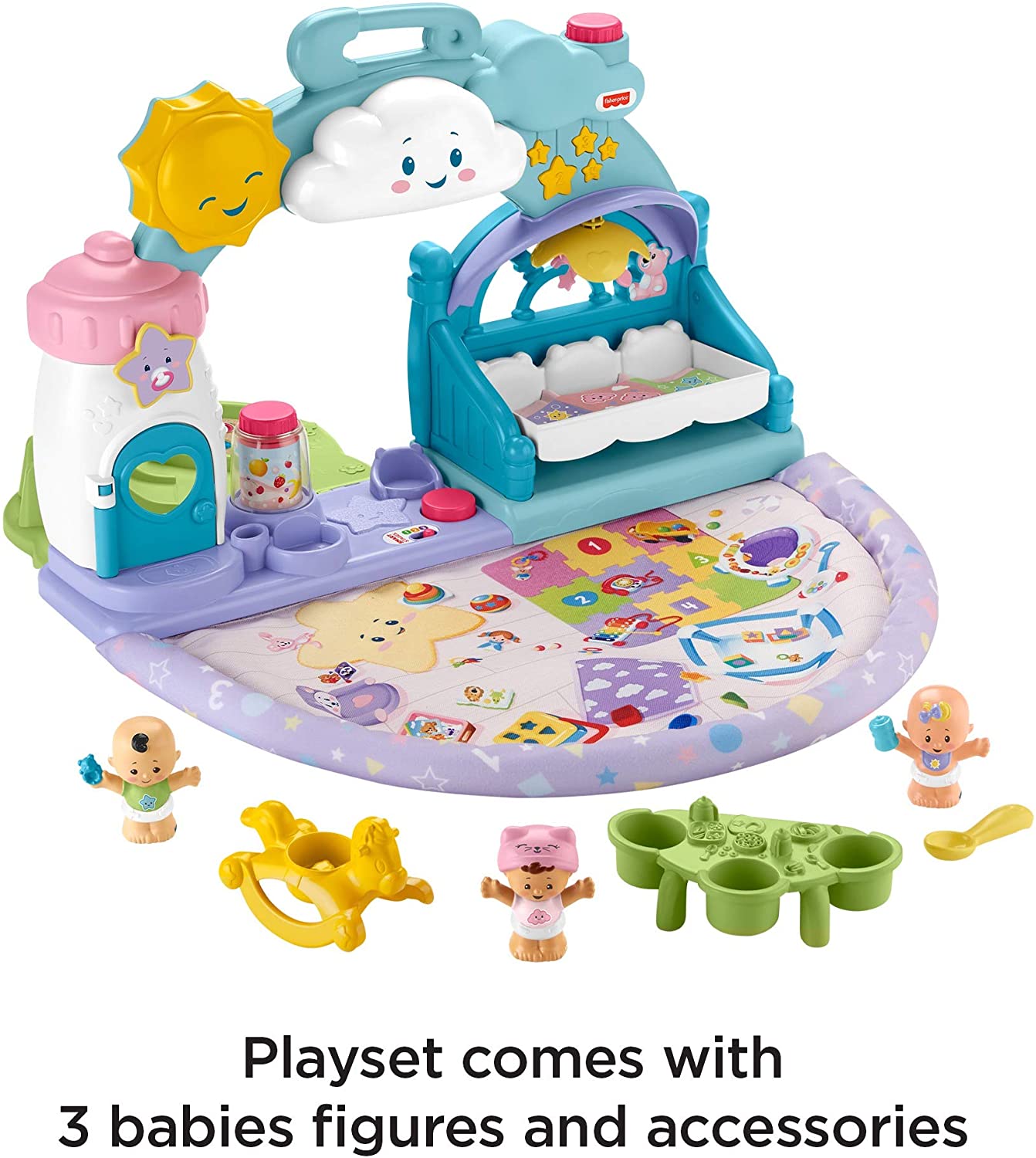 Fisher Price Little People 123 Babies Playdate ของเล่นบ้านตุ๊กตา ของเล่นเด็กเสริมพัฒนาการบทบาทสมมติ