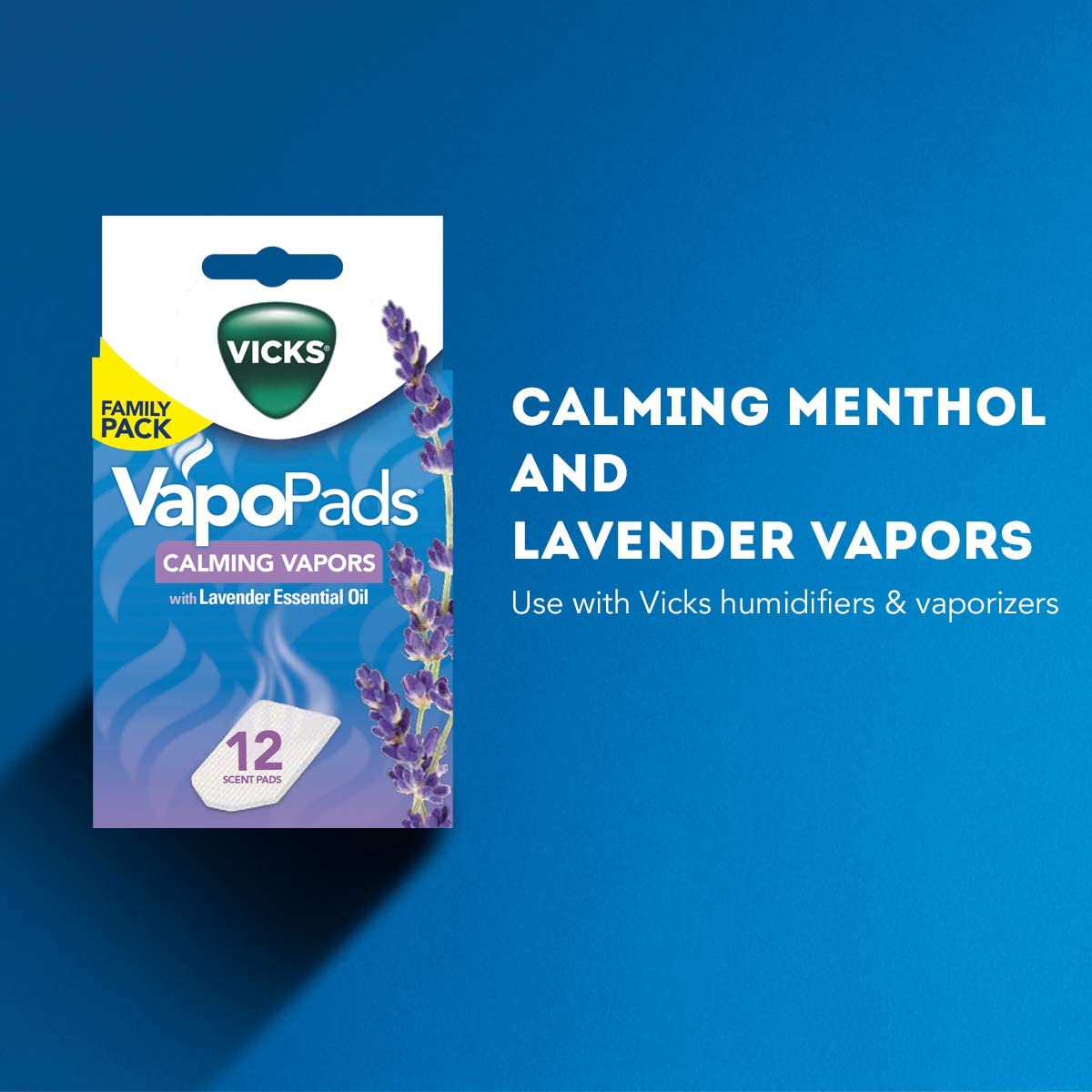 Vicks VapoPad แผ่นรีฟิล สำหรับใส่เครื่อง Vicks กลิ่น Lavender