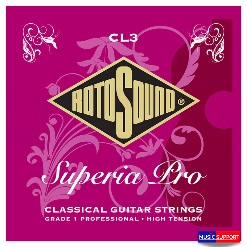 สายกีตาร์คลาสสิค Rotosound CL3 Superia Pro High Tension Classical Guitar Strings