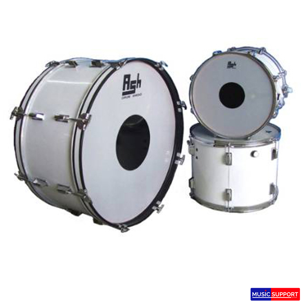 กลองพาเหรดขอบโลหะ ASH เกลียวสั้น