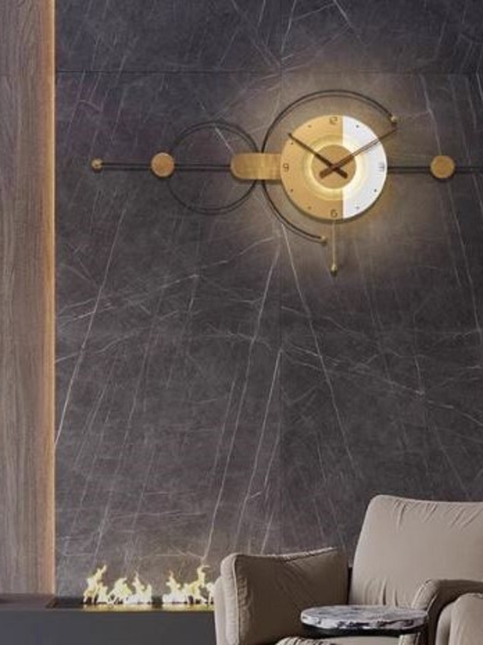 CT222C060 INTERY นาฬิกาแฟชั่น Wall Clock Art นาฬิกาติดผนัง ไฟติดผนัง