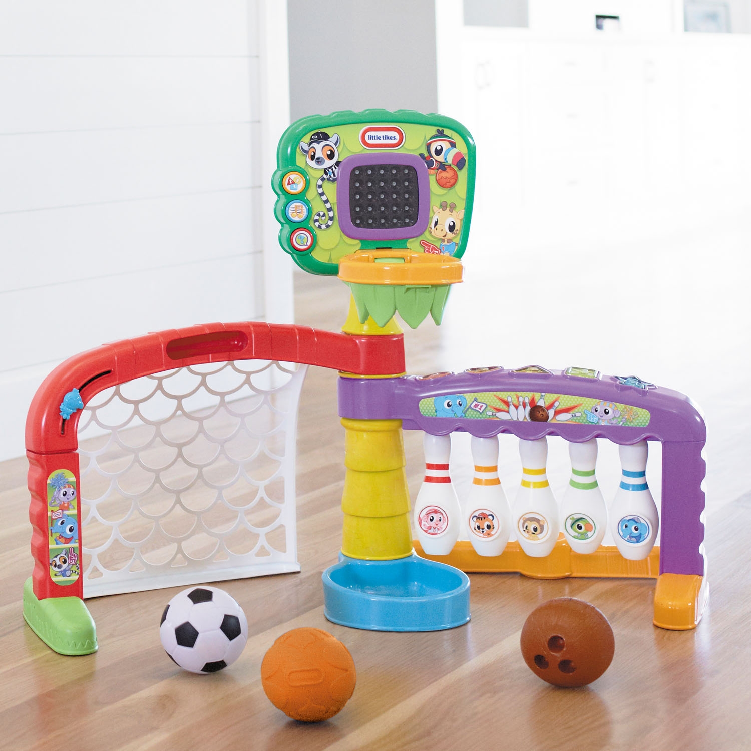 Little Tikes Light n Go 3-in-1 Sports Zone ของเล่นกีฬารวมมิตร โบว์ลิ่ง บาส บอล คุ้มมาก