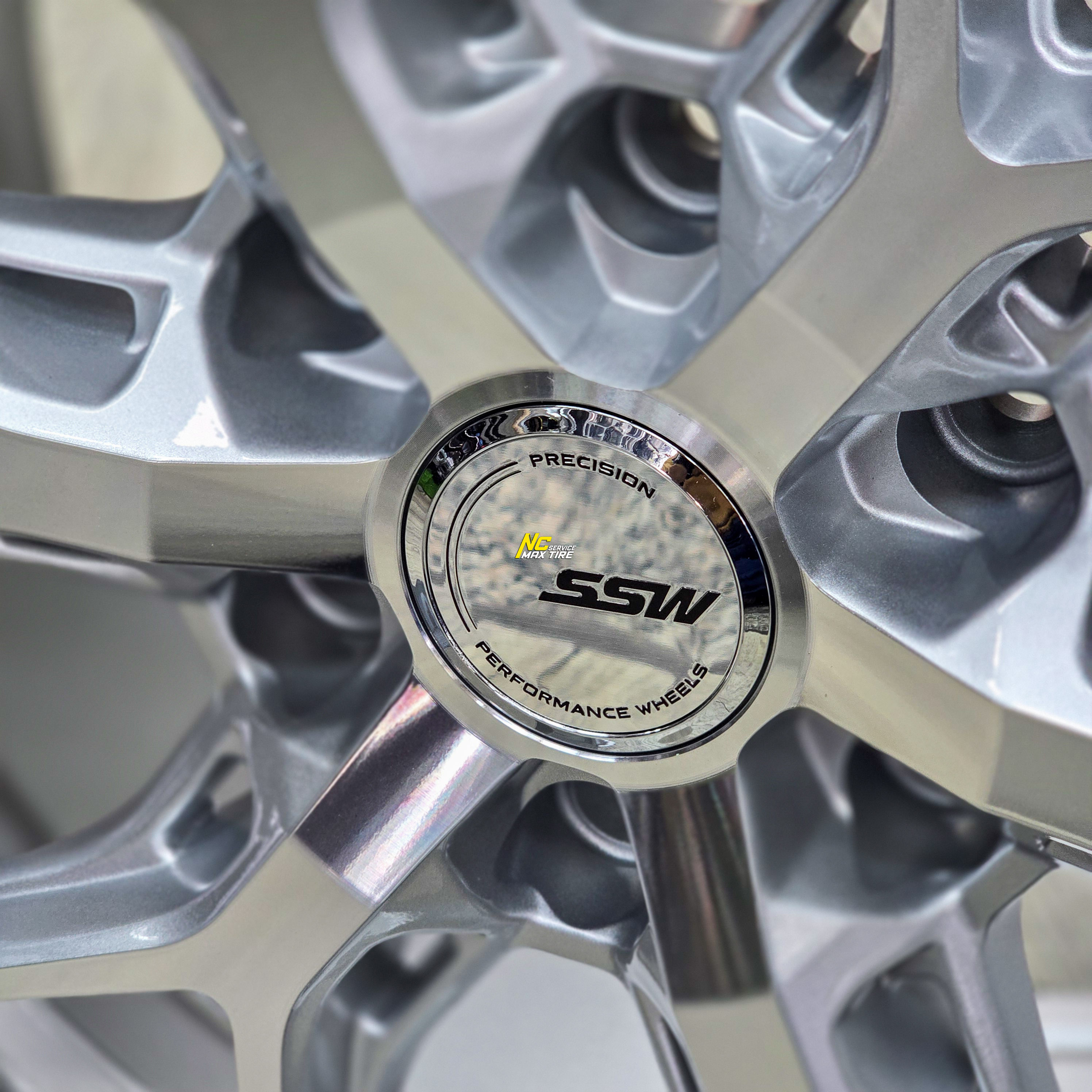 ล้อแม็ก Hyundai H1 ขอบ18 / SSW386 / เงินกลึงหน้าเงา / 18x8.0 6H139.7 ET40