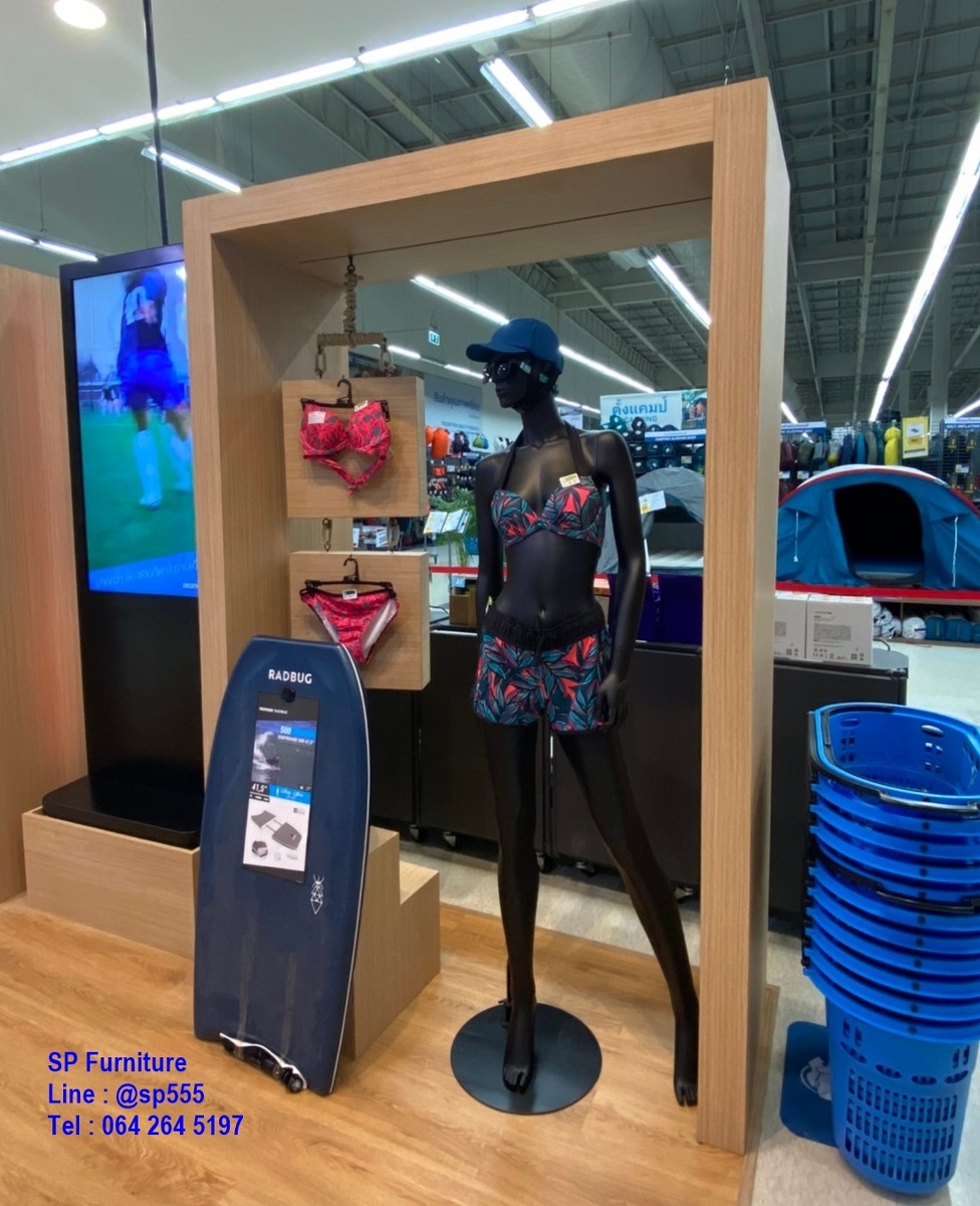 ชั้นวางสินค้า แท่นโชว์สินค้า Box diplay (Decathlon)